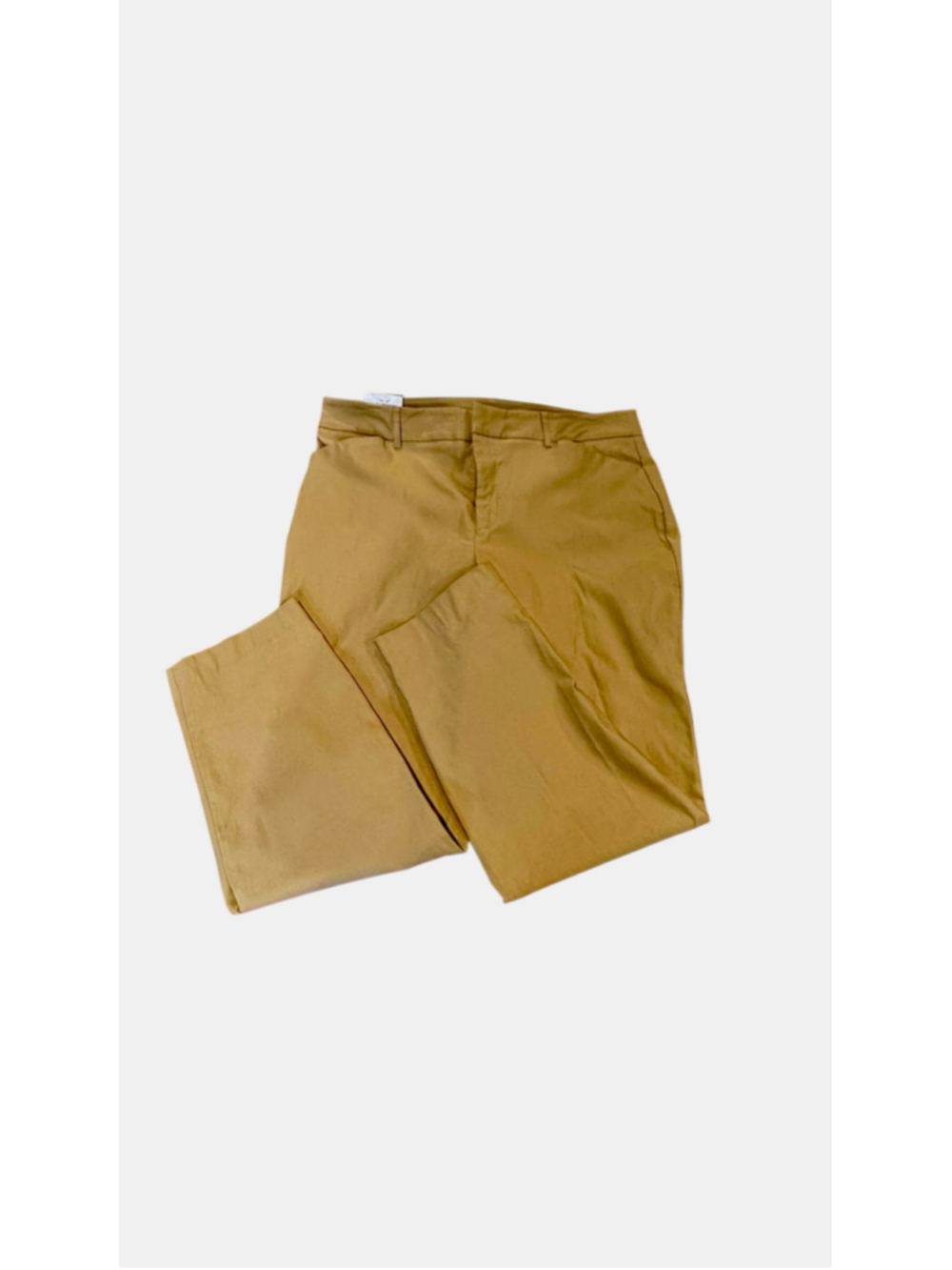 Women's Nine West High Rise Slim Ankle Trousers Beige Size 18